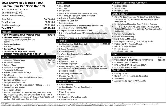 chevrolet silverado 1500 2026 1GCPABEK7TZ222004 image chevrolet silverado 1500 2026 1GCPABEK7TZ222004 image